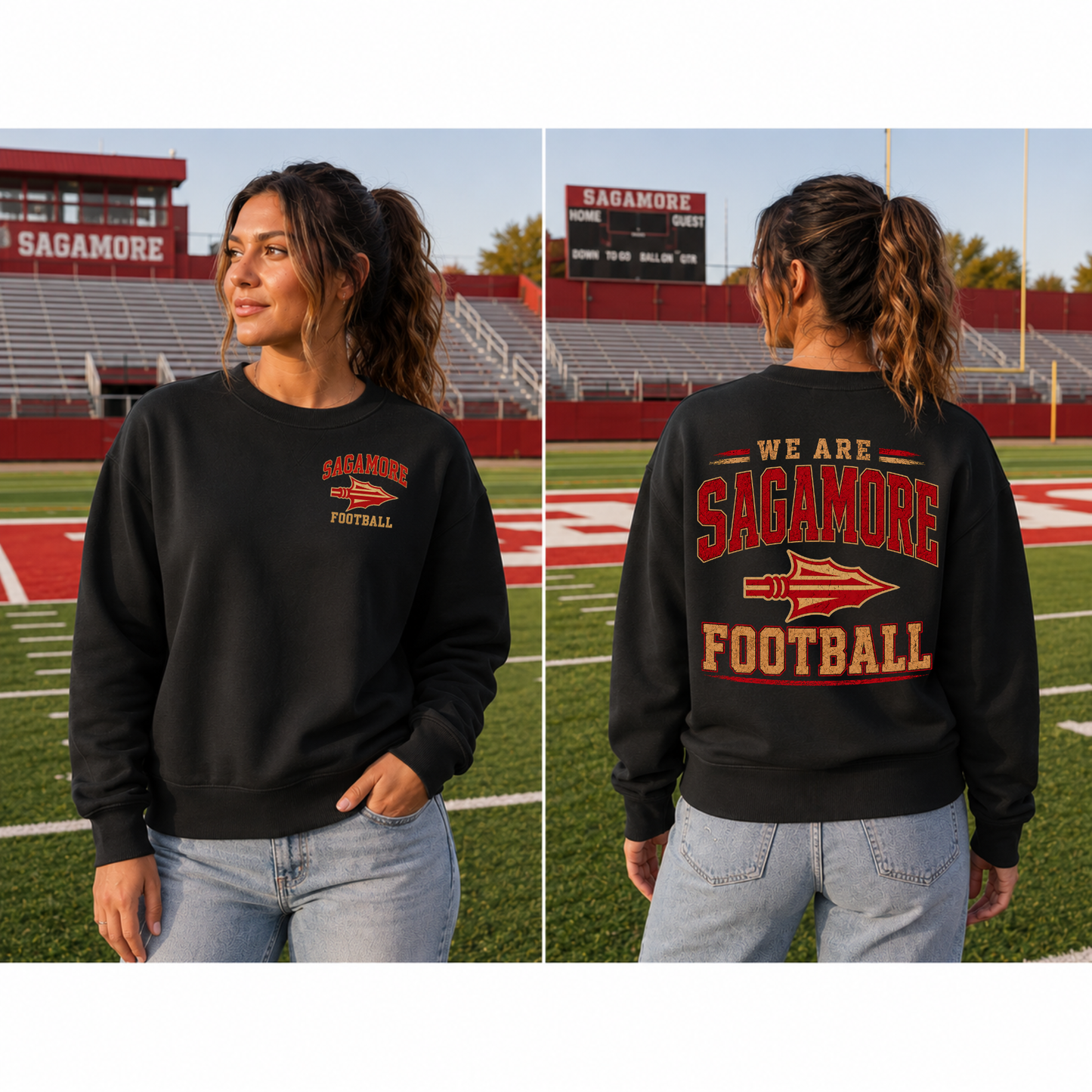 We Are Sagamore Football Women’s - Black | Sagamore Football | LI Spirit & Sports Apparel