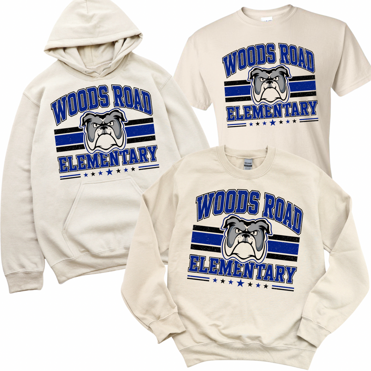 Woods Road All-American - Sand | Woods Road Elementary Spiritwear Fundraiser | LI Spirit & Sports Apparel