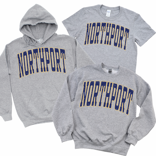 Varsity Northport - Athletic Gray | Pulaski Road Spiritwear Fundraiser | LI Spirit & Sports Apparel