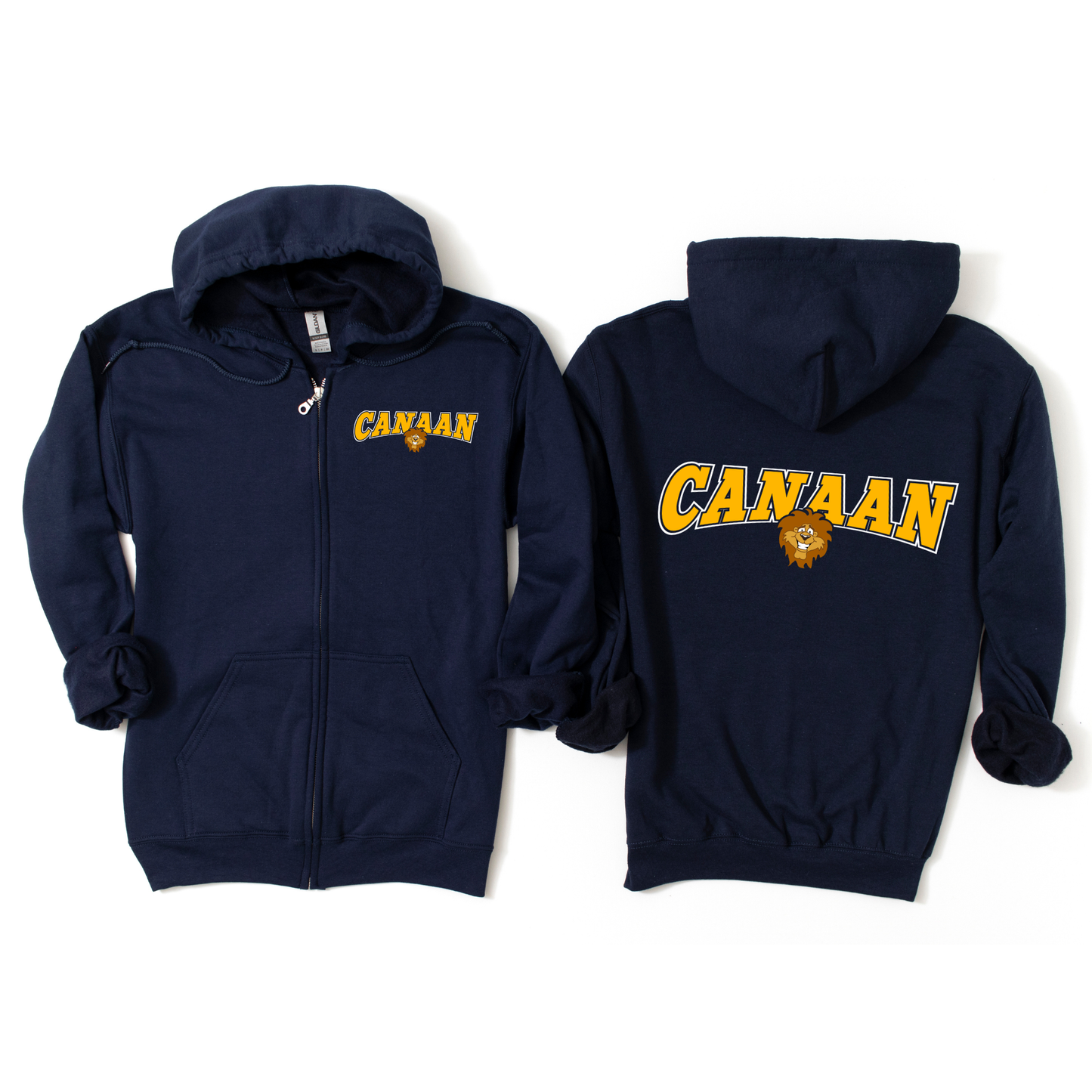Canaan Arch Zip-Up Hoodie - Navy | Canaan Spiritwear Fundraiser | LI Spirit & Sports Apparel