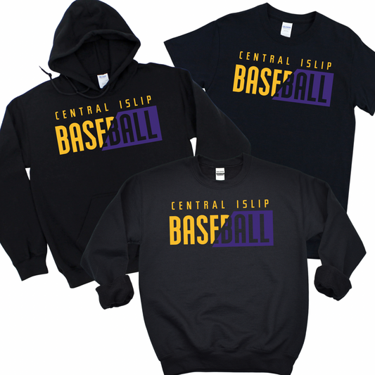 CI Split Baseball - Black | CI Baseball Spiritwear Fundraiser | LI Spirit & Sports Apparel