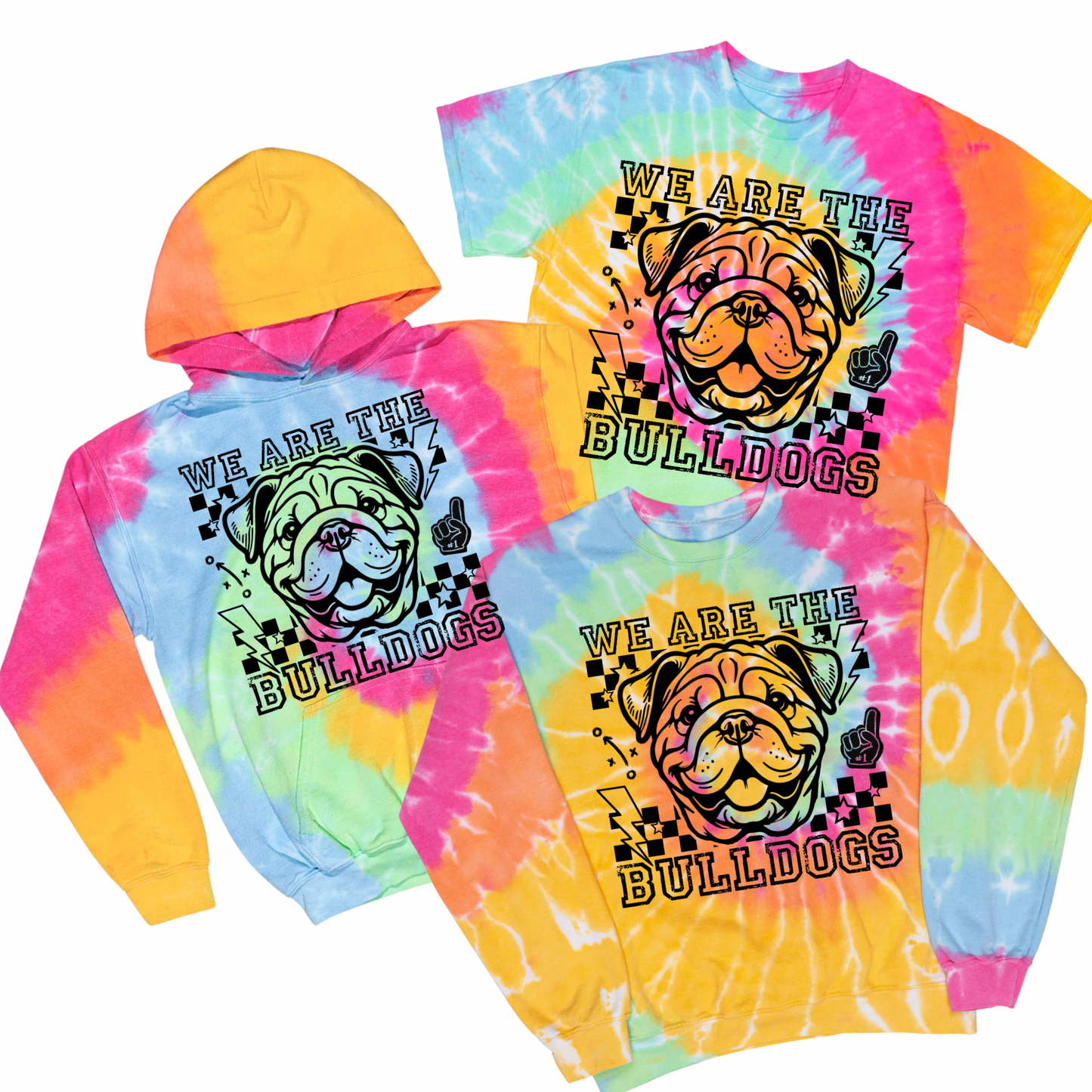We Are The Bulldogs Tie Dye | Nokomis Spiritwear Fundraiser | LI Spirit & Sports Apparel