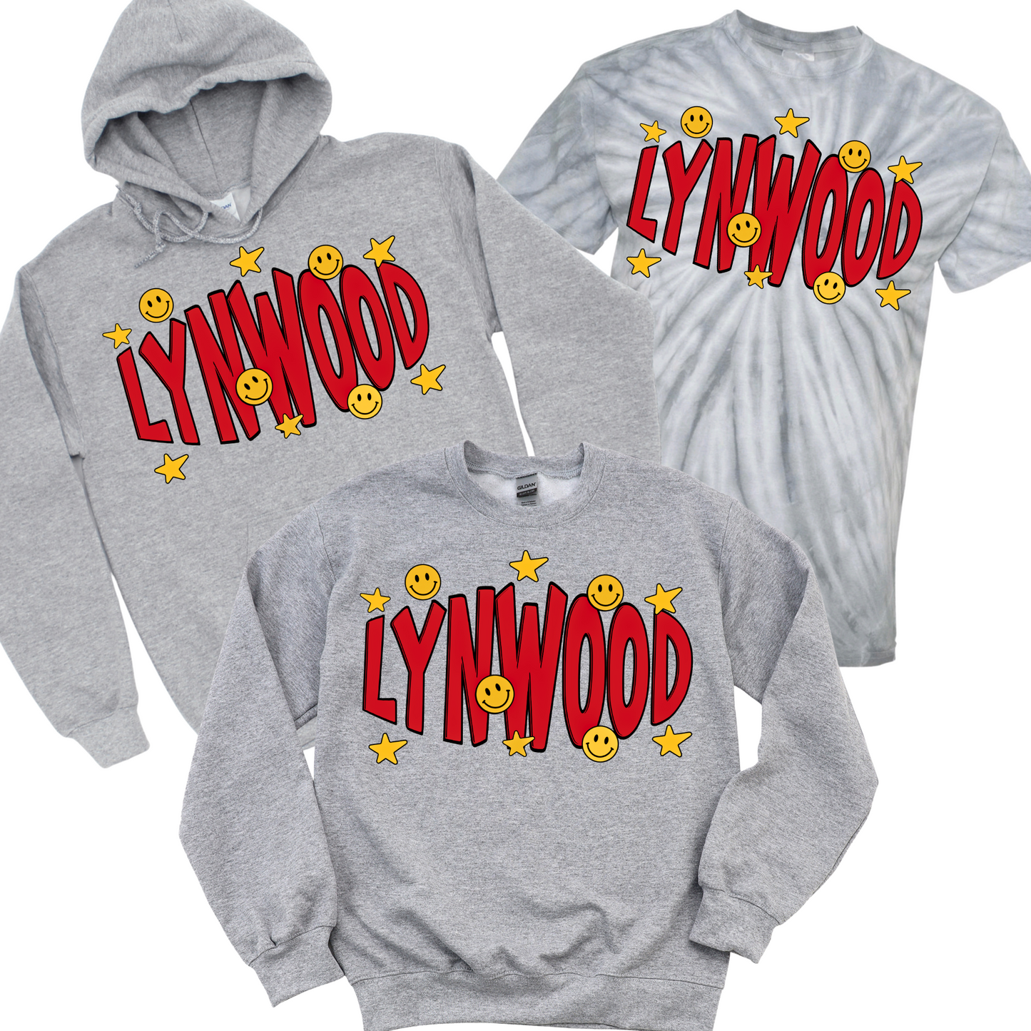 Lynwood Smiley and Stars | Lynwood Spiritwear Fundraiser | LI Spirit & Sports Apparel