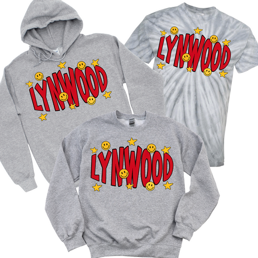 Lynwood Smiley and Stars | Lynwood Spiritwear Fundraiser | LI Spirit & Sports Apparel
