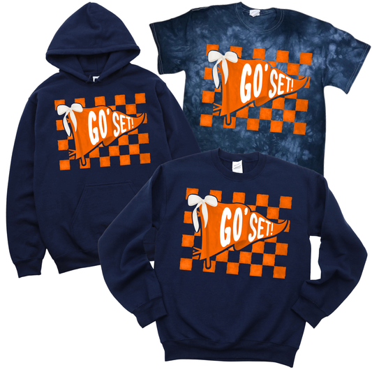 Go ‘Set! Pennant - Navy | Munsey Park Spiritwear Fundraiser | LI Spirit & Sports Apparel
