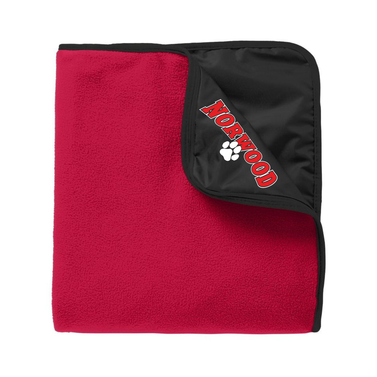 Norwood Fleece & Poly Travel Blanket | Norwood Ave Spiritwear Fundraiser | LI Spirit & Sports Apparel
