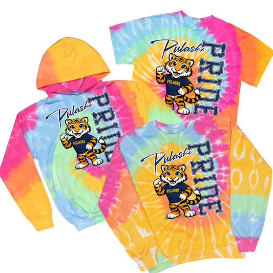 Pulaski Pride Tie Dye | Pulaski Road Spiritwear Fundraiser | LI Spirit & Sports Apparel