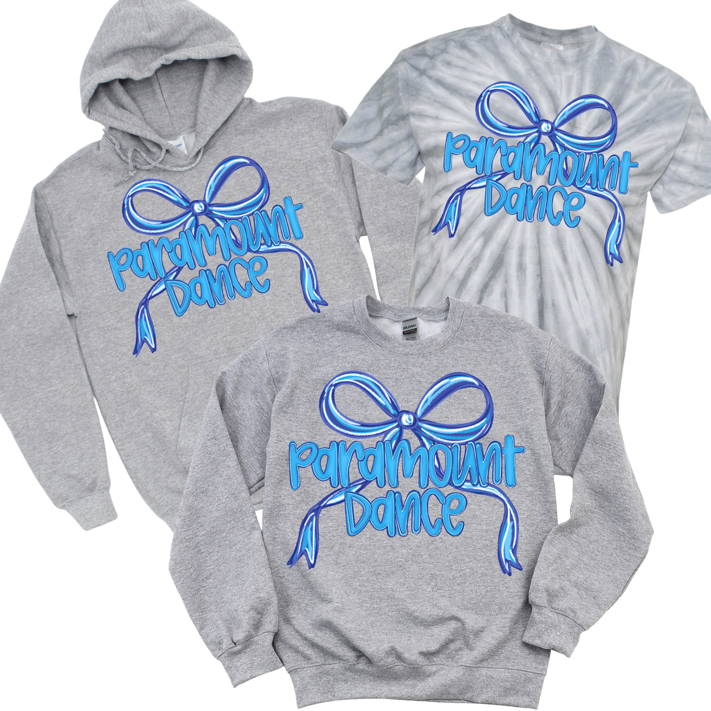 Paramount Dance Bow - Athletic Gray | Paramount Dance Academy | LI Spirit & Sports Apparel