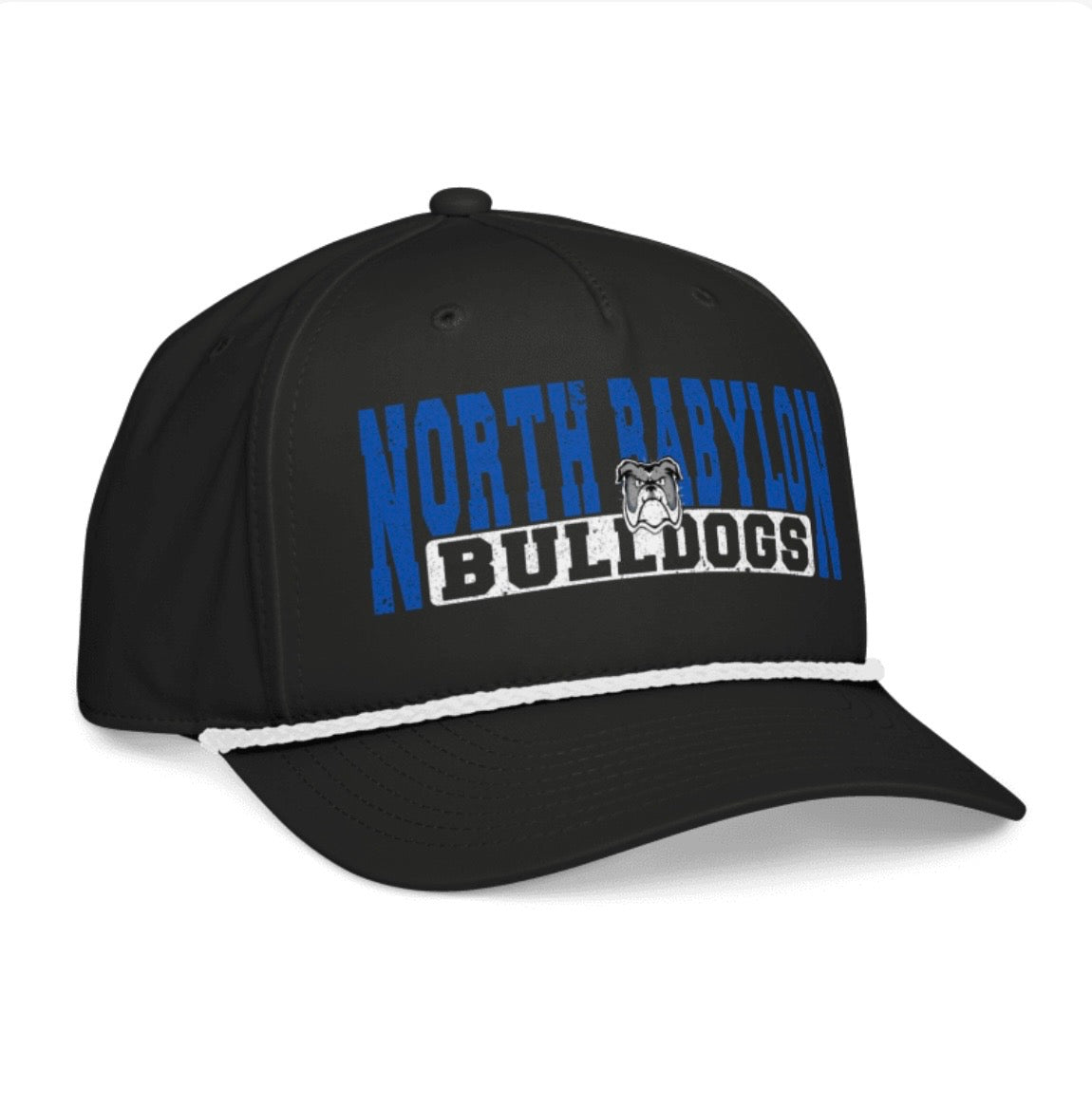 Bulldog Varsity Banner Rope Hat | Woods Road Spiritwear Fundraiser | LI Spirit & Sports Apparel