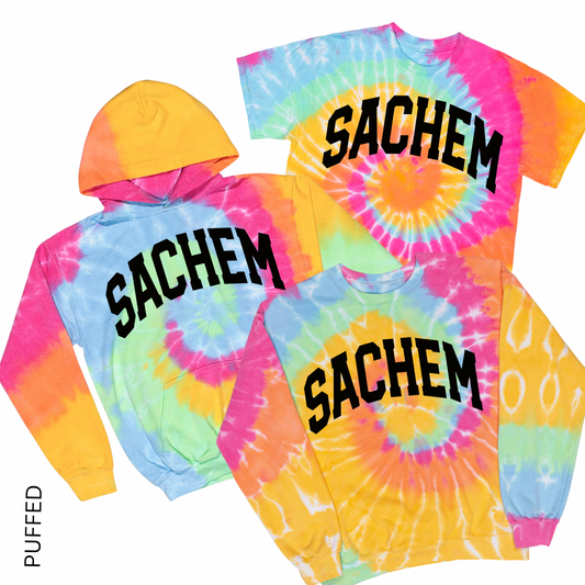 Puffed Sachem Tie Dye | Nokomis Spiritwear Fundraiser | LI Spirit & Sports Apparel