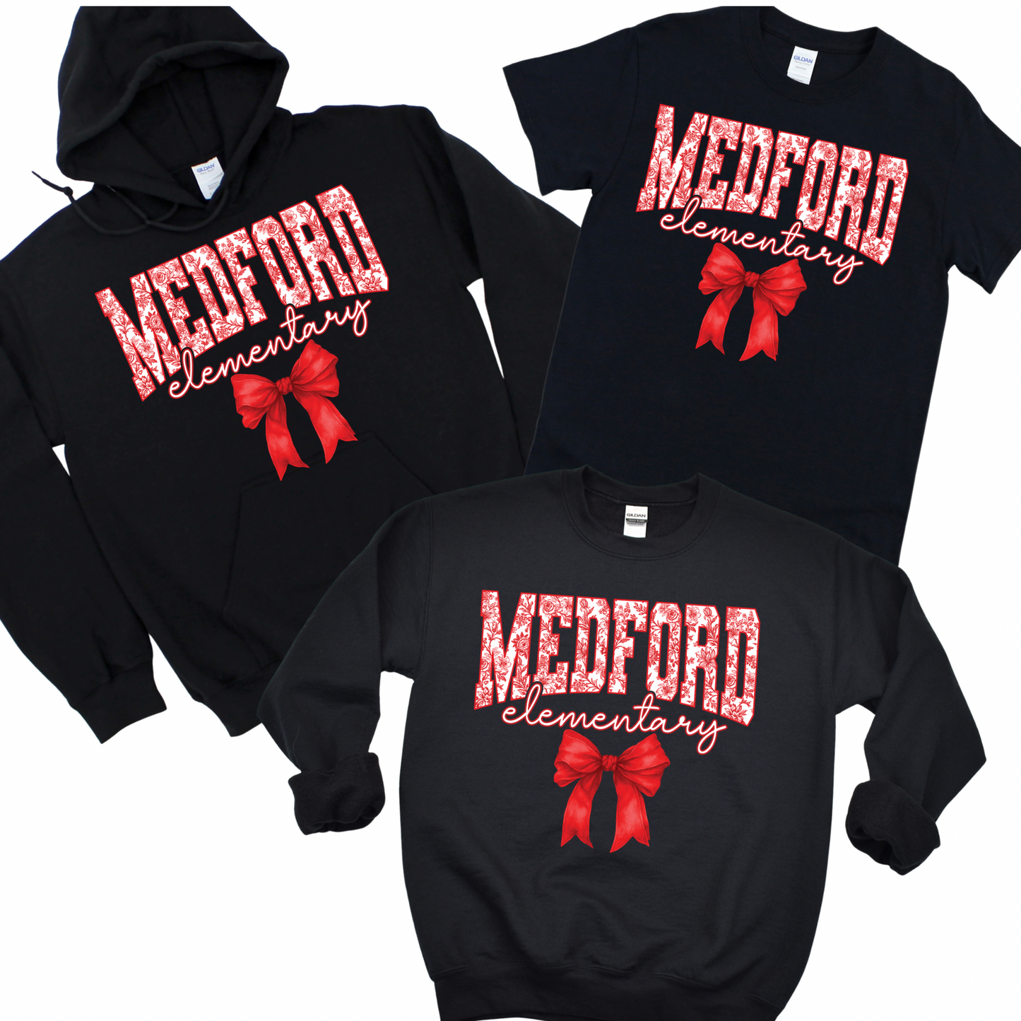 Medford Bow - Black | Medford Ave Elementary Spiritwear Fundraiser | LI Spirit & Sports Apparel