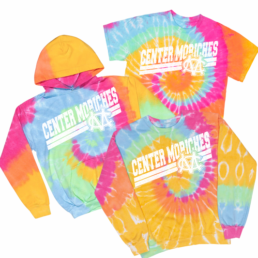 On the Tilt: Center Moriches Tie Dye | Center Moriches MS Spiritwear Fundraiser | LI Spirit & Sports Apparel