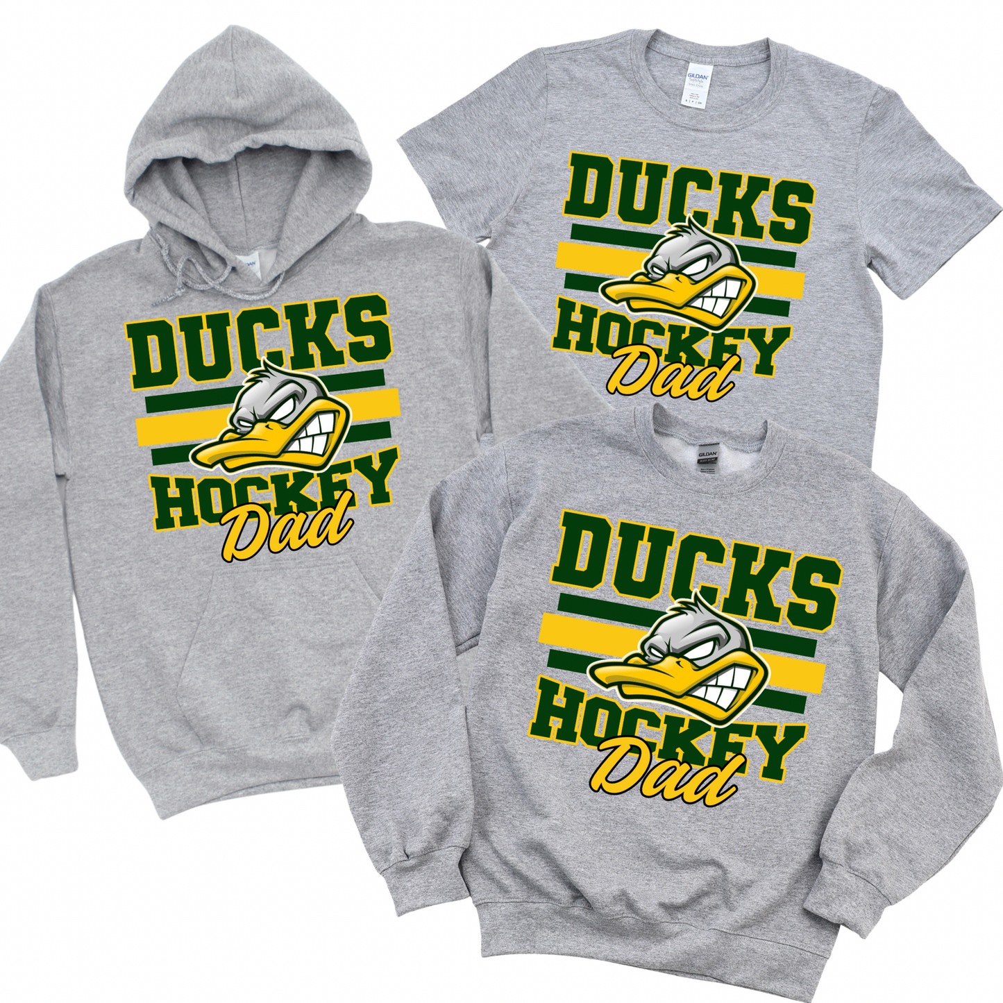 Ducks Hockey Dad - Athletic Gray | Ducks Hockey Spiritwear | LI Spirit & Sports Apparel