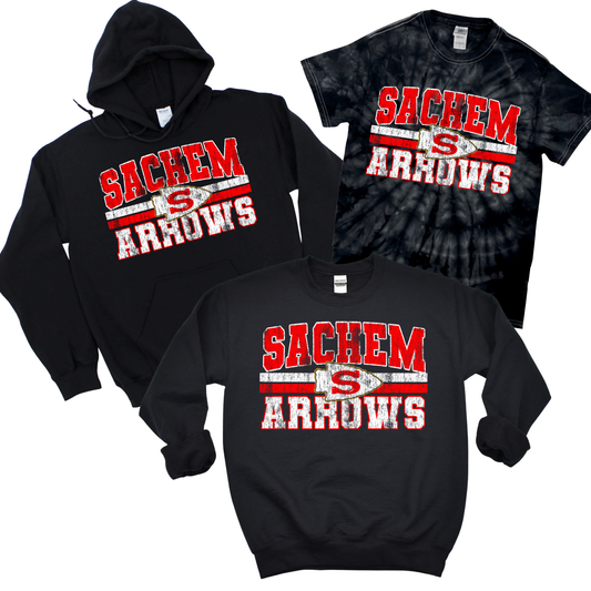 Vintage Sachem Arrows - Black | Waverly Elementary Spiritwear Fundraiser | LI Spirit & Sports Apparel