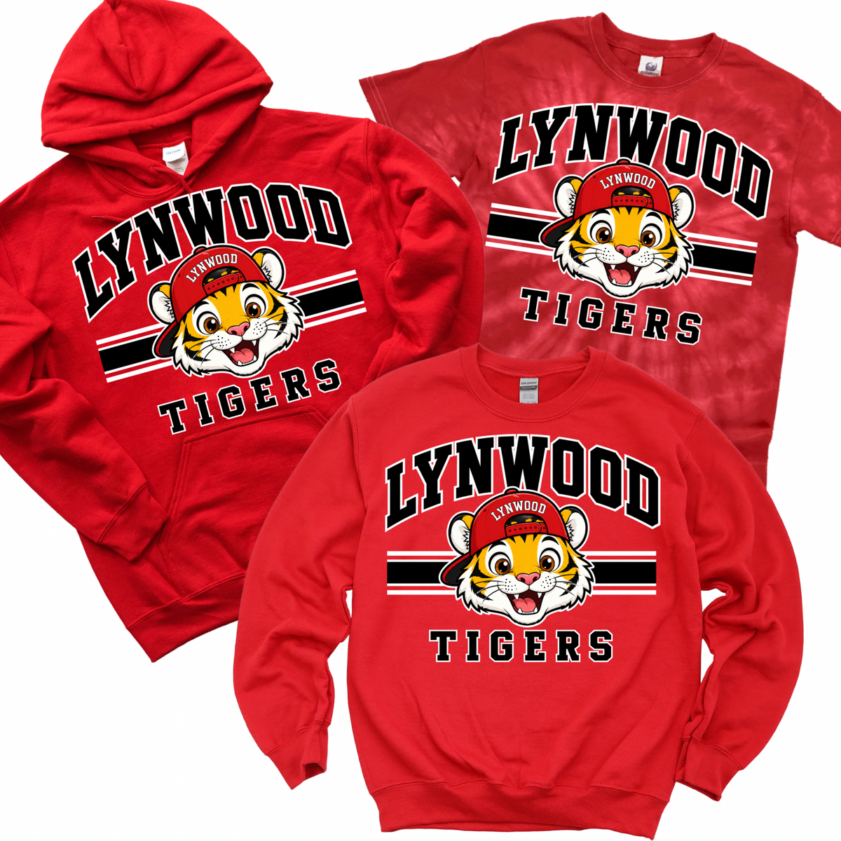 Lynwood Tigers Victory Stripe - Red | Lynwood Spiritwear Fundraiser | LI Spirit & Sports Apparel