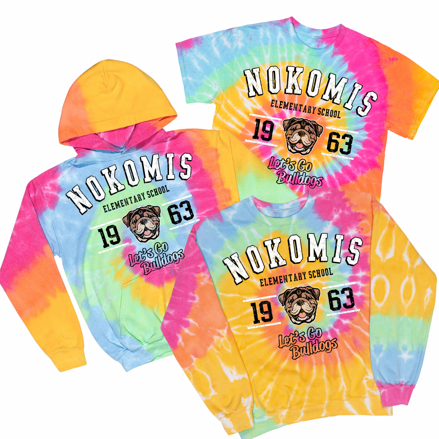 Nokomis Elementary School Tie Dye | Nokomis Spiritwear Fundraiser | LI Spirit & Sports Apparel
