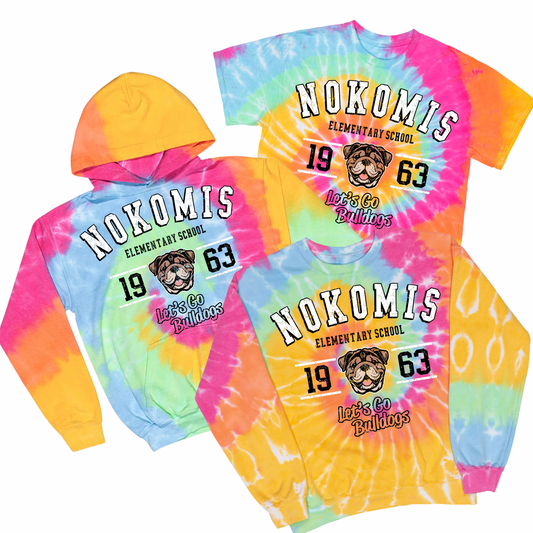 Nokomis Elementary School Tie Dye | Nokomis Spiritwear Fundraiser | LI Spirit & Sports Apparel
