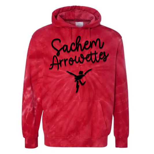Puffed Sachem East Arrowettes Tie Dye Hoodie | Sachem Apparel | LI Spirit & Sports Apparel