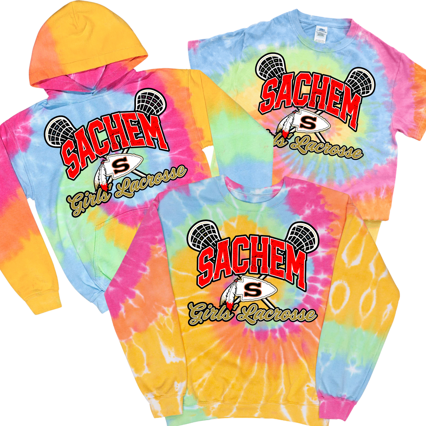Sachem Girls’ Lacrosse Tie Dye | Sachem Sports Apparel | LI Spirit & Sports Apparel