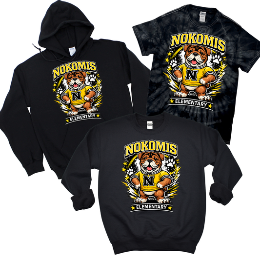Nokomis Spirit Surge - Black | Nokomis Elementary Spiritwear Fundraiser | LI Spirit & Sports Apparel