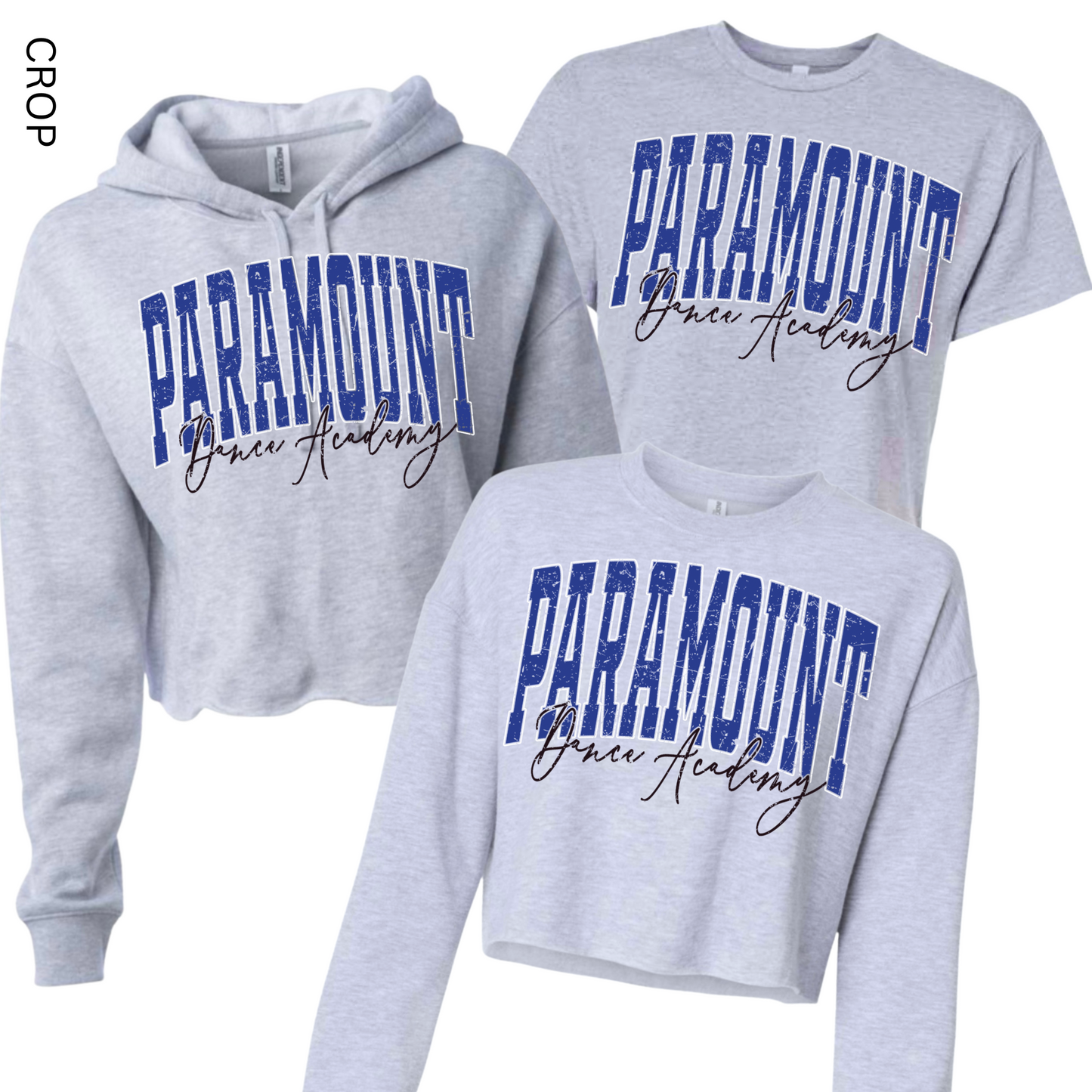 Varsity Paramount Dance Academy Cropped [Adult Sizes Only] | Paramount Dance Academy | LI Spirit & Sports Apparel