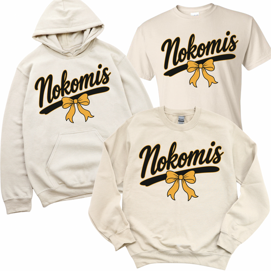 Nokomis Varsity Bow - Sand | Nokomis Elementary Spiritwear Fundraiser | LI Spirit & Sports Apparel