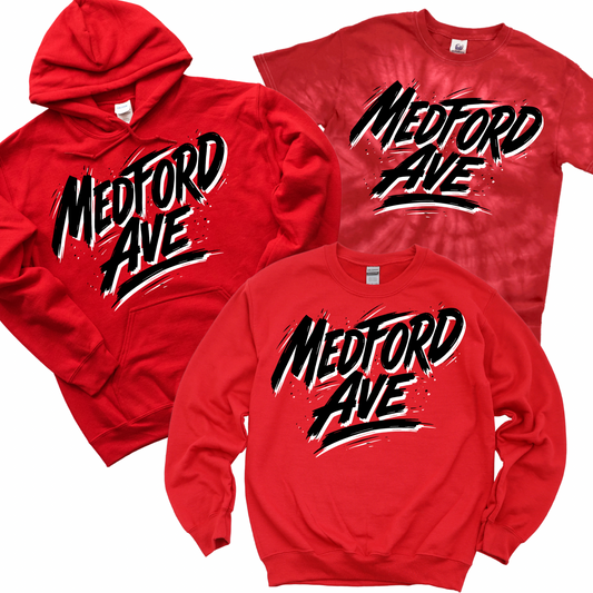Medford Ave Drip - Red | Medford Ave Elementary Spiritwear Fundraiser | LI Spirit & Sports Apparel