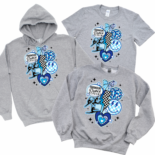 Preppy Pride: Paramount Edition - Athletic Gray | Paramount Dance Academy | LI Spirit & Sports Apparel