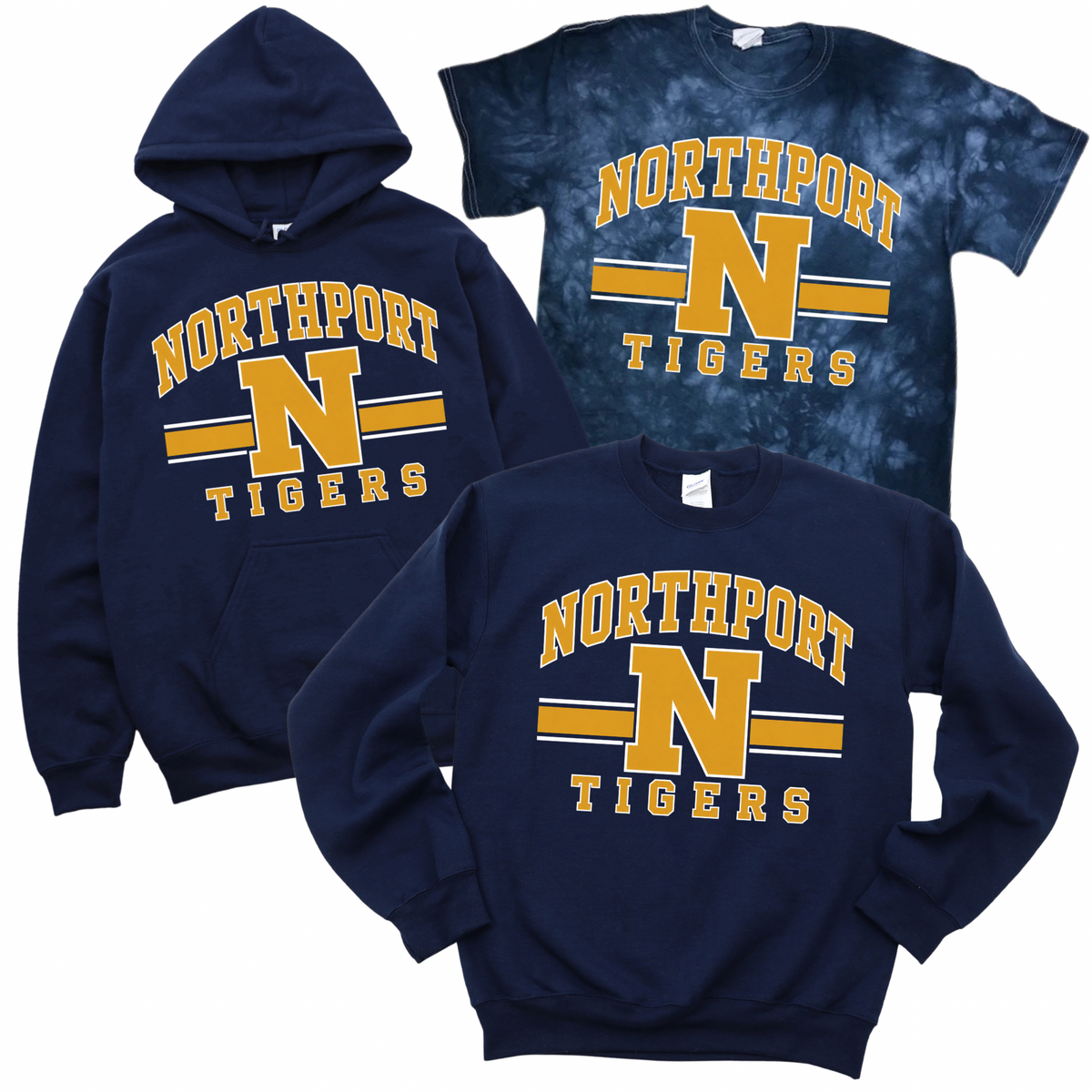 Northport Varsity Stripe - Navy | Pulaski Road Spiritwear Fundraiser | LI Spirit & Sports Apparel