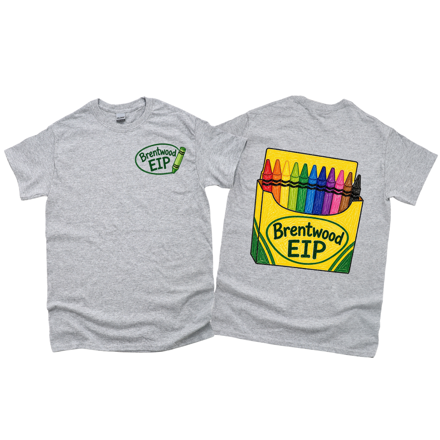 Brentwood EIP Coloring Our World - Athletic Gray | Brentwood EIP Spiritwear Fundraiser | LI Spirit & Sports Apparel