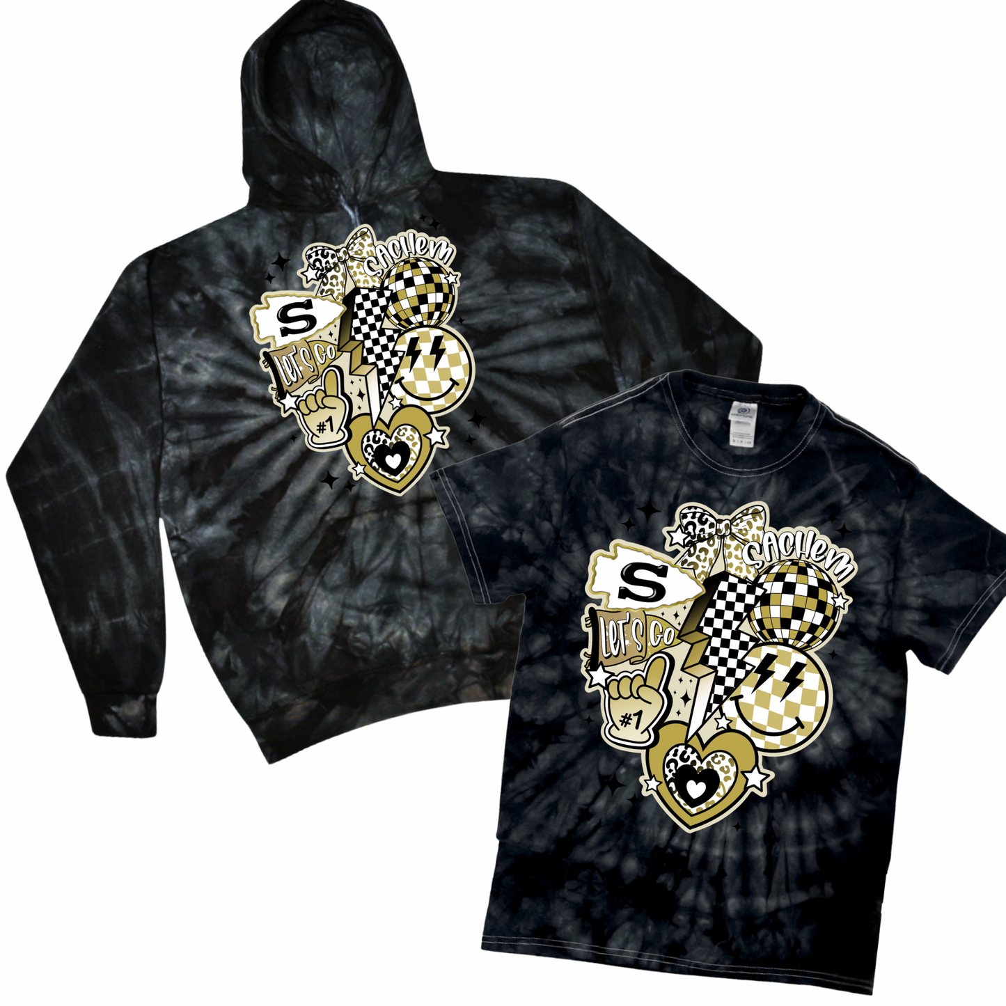 Preppy Sachem Pride Tie Dye | Nokomis Spiritwear Fundraiser | LI Spirit & Sports Apparel