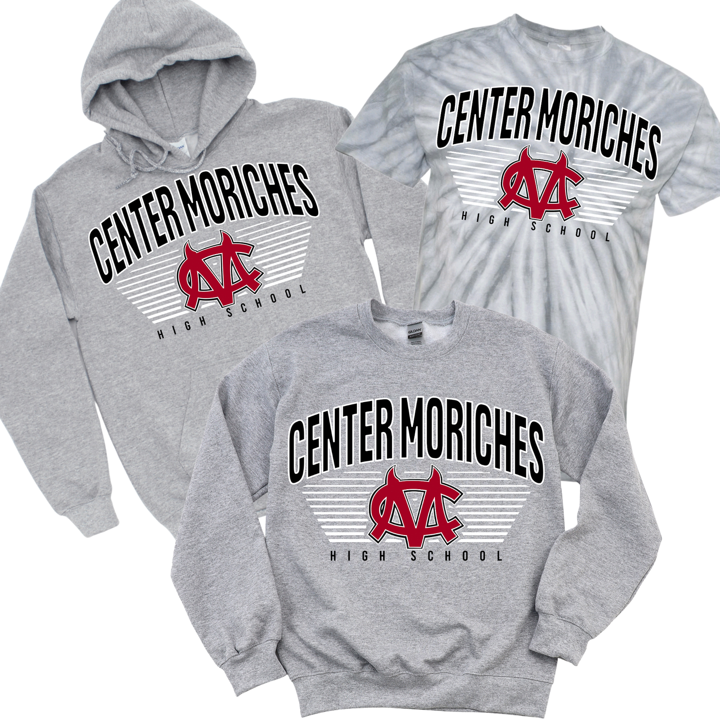 Center Moriches Horizon - Athletic Gray | Center Moriches HS Spiritwear Fundraiser | LI Spirit & Sports Apparel