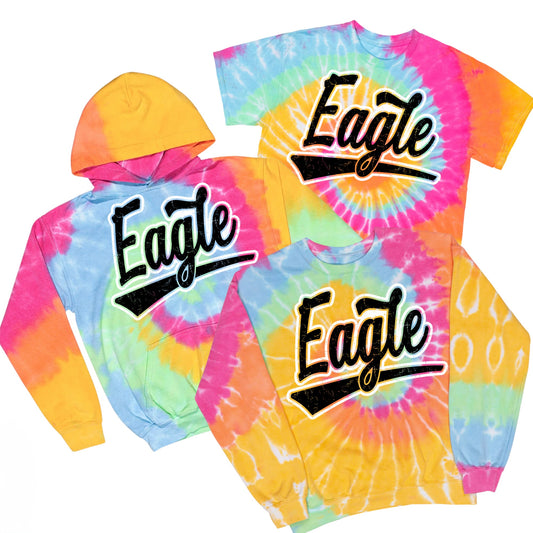 Retro Eagle Tie Dye | Eagle Elementary Spiritwear Fundraiser | LI Spirit & Sports Apparel