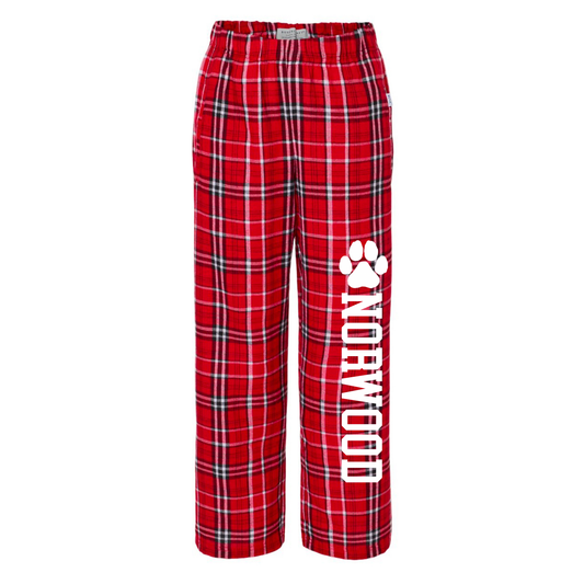 Norwood Flannel Pajama Pants | Norwood Ave Spiritwear Fundraiser | LI Spirit & Sports Apparel