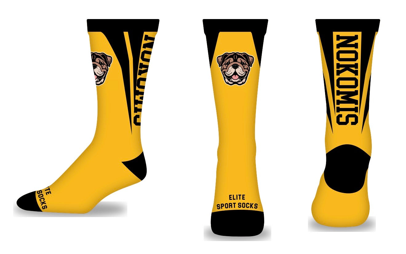 Nokomis Crew Socks | Nokomis Spiritwear Fundraiser | LI Spirit & Sports Apparel