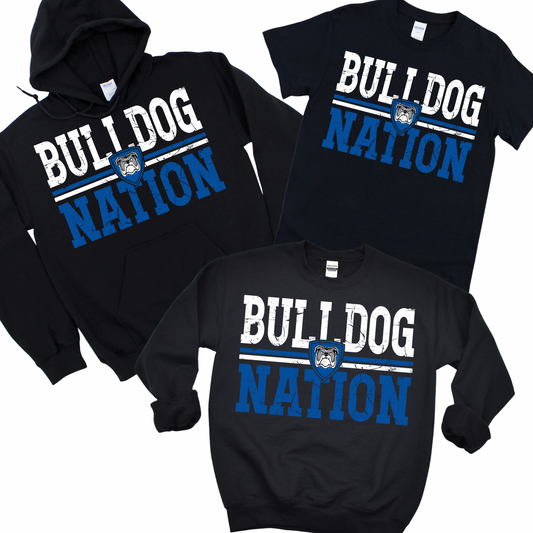Bulldog Nation - Black | Woods Road Spiritwear Fundraiser | LI Spirit & Sports Apparel