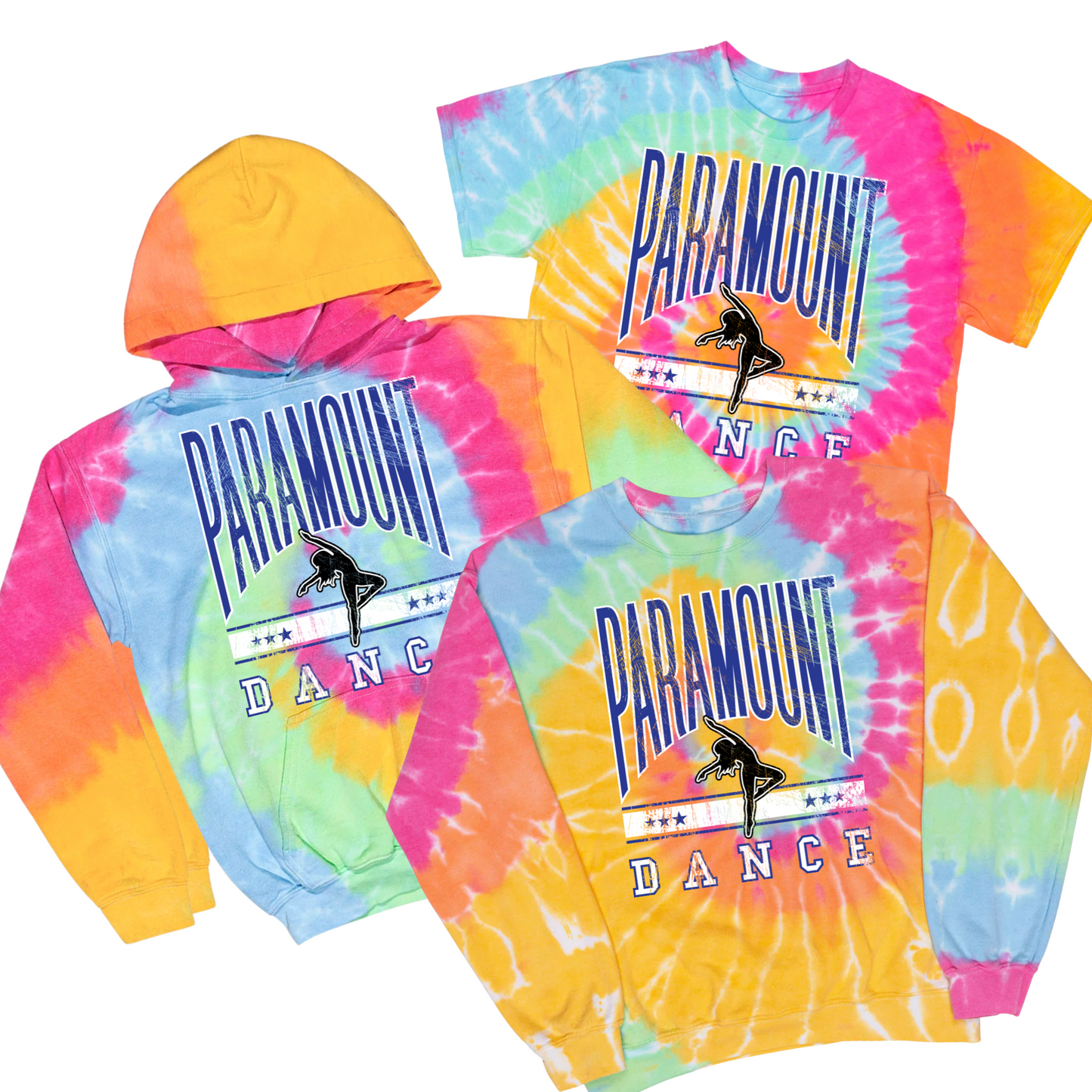 Paramount Dance Center Stage Tie Dye - Pastel | Paramount Dance Academy | LI Spirit & Sports Apparel