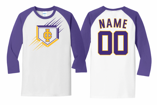 CI Baseball Home Plate Raglan | CI Baseball Spiritwear Fundraiser | LI Spirit & Sports Apparel