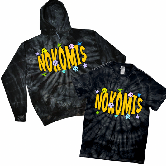 Smiley Nokomis Tie Dye | Nokomis Spiritwear Fundraiser | LI Spirit & Sports Apparel