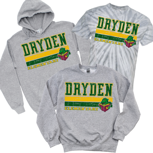 Vintage Dryden Elementary - Gray | Dryden Elementary Spiritwear Fundraiser | LI Spirit & Sports Apparel