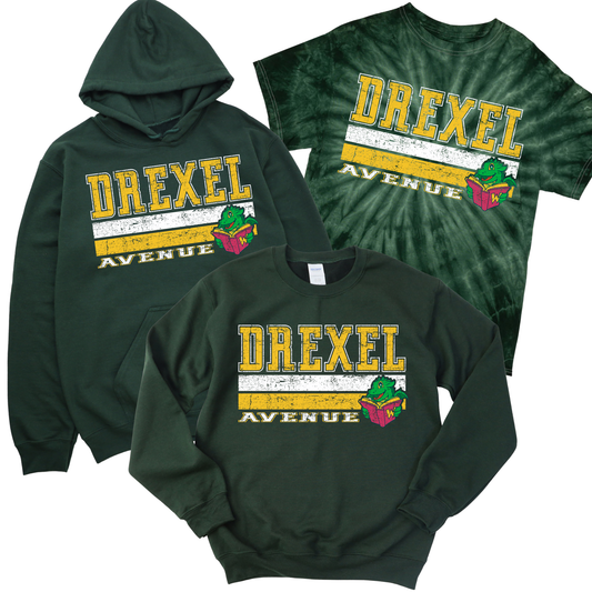 Vintage Drexel - Forest Green | Drexel Avenue Apparel | LI Spirit & Sports Apparel