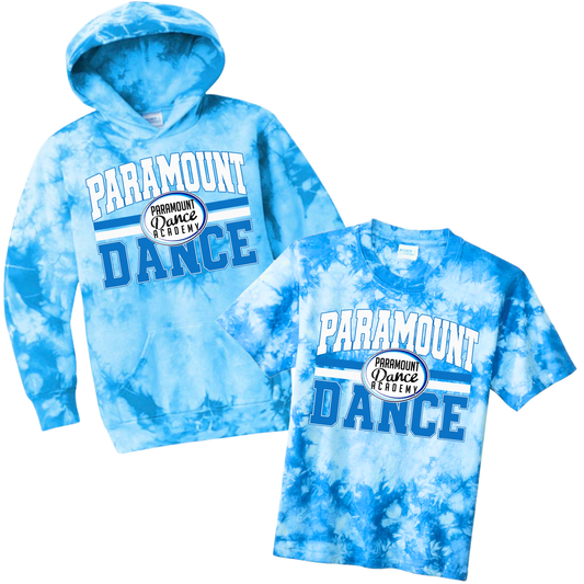 Vintage Paramount Tie Dye - Sky Blue | Paramount Dance Academy | LI Spirit & Sports Apparel