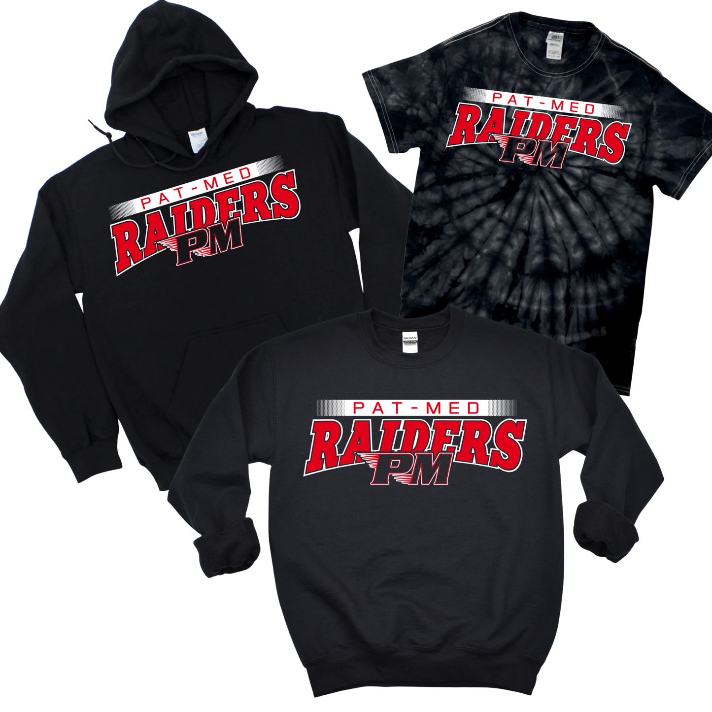 Pat-Med Raiders Arch - Black | Canaan Spiritwear Fundraiser | LI Spirit & Sports Apparel