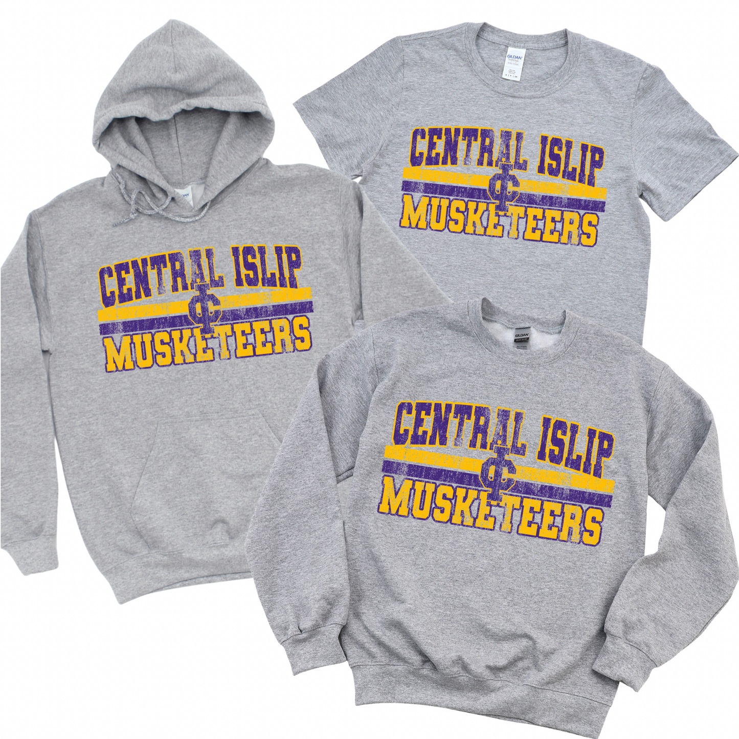 CI Retro Musketeers - Athletic Gray | CI Baseball Spiritwear Fundraiser | LI Spirit & Sports Apparel