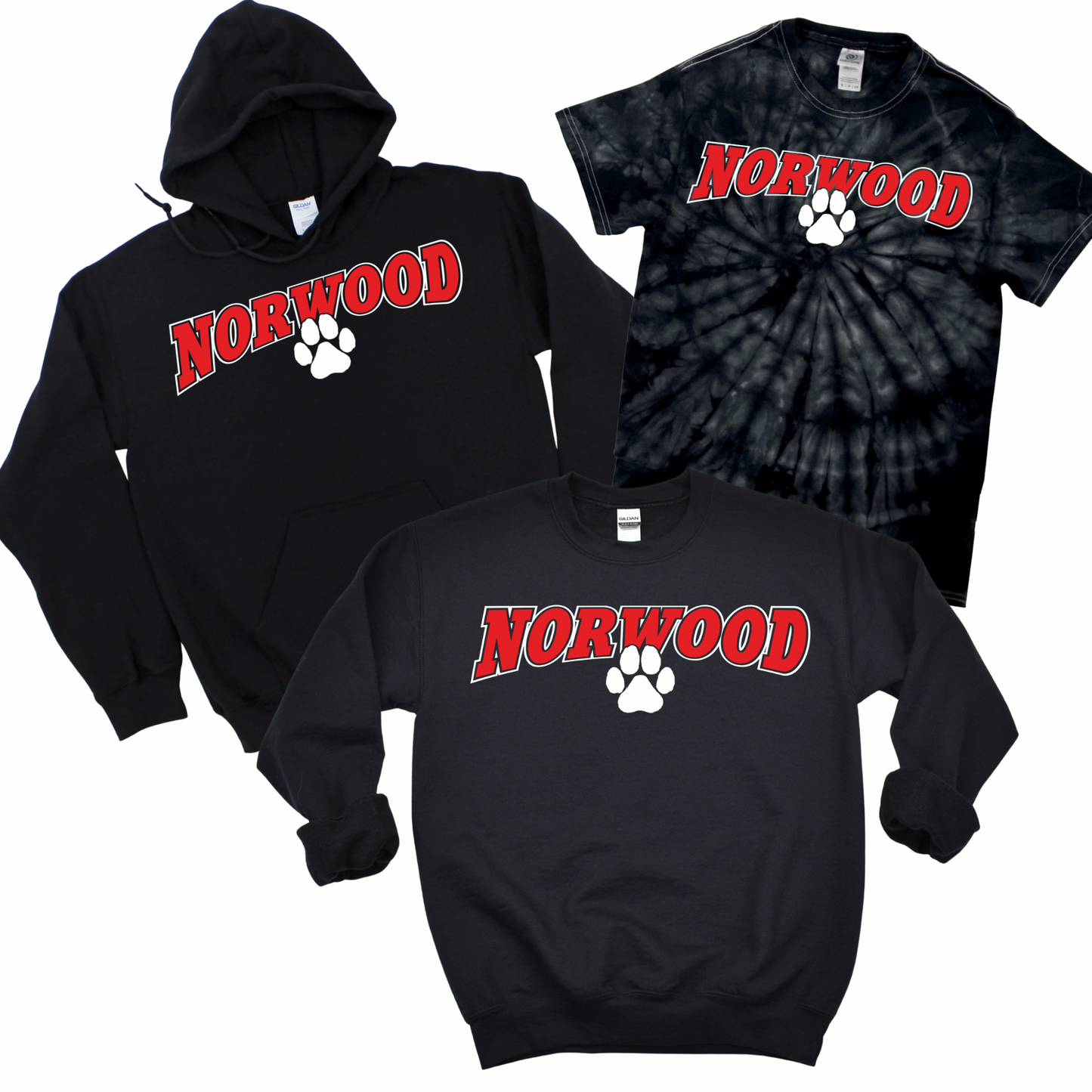 Norwood Arch - Black | Norwood Ave Spiritwear Fundraiser | LI Spirit & Sports Apparel