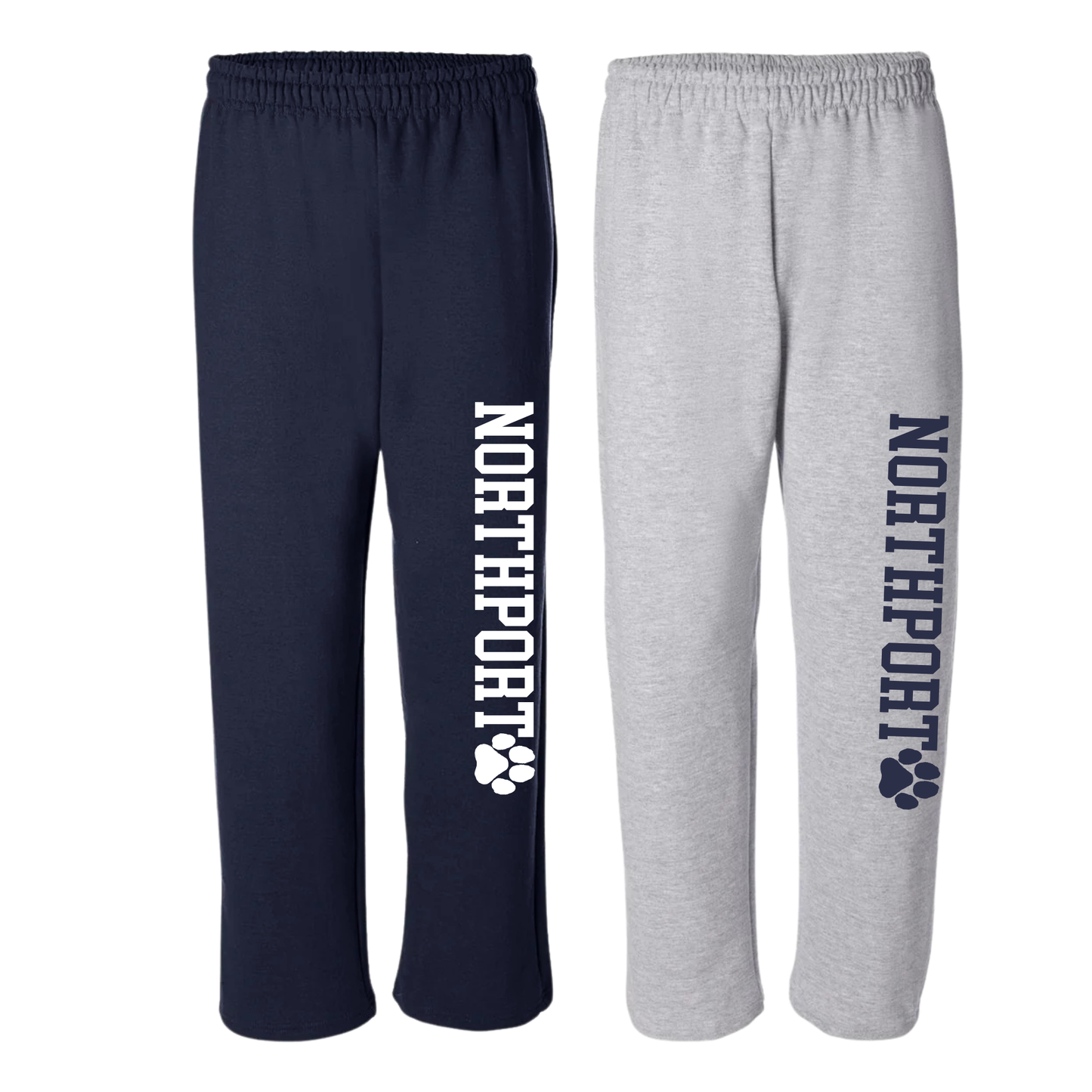 Northport Open Bottom Sweatpants | Fifth Avenue Elementary Spiritwear Fundraiser | LI Spirit & Sports Apparel