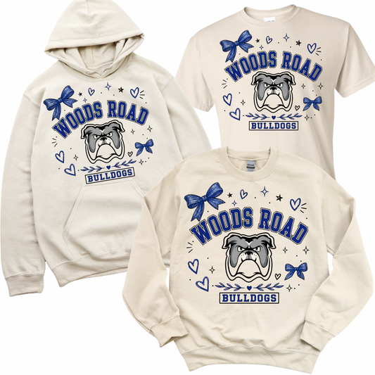 Woods Road Sweetheart - Sand | Woods Road Elementary Spiritwear Fundraiser | LI Spirit & Sports Apparel