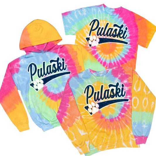 Retro Pulaski - Pastel Tie Dye | Pulaski Road Spiritwear Fundraiser | LI Spirit & Sports Apparel