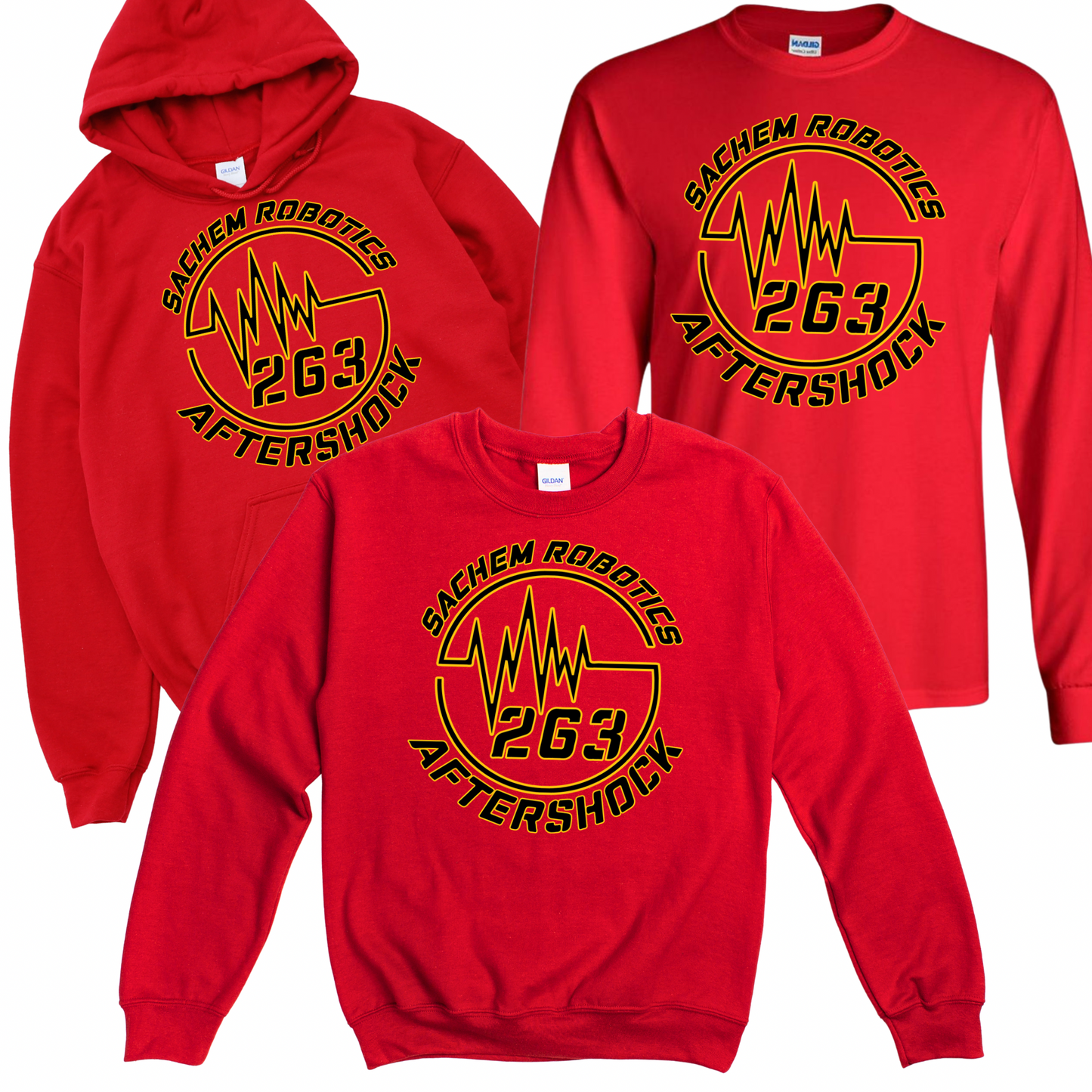 Sachem Robotics Aftershock - Red | Sachem Robotics Aftershock Apparel | LI Spirit & Sports Apparel