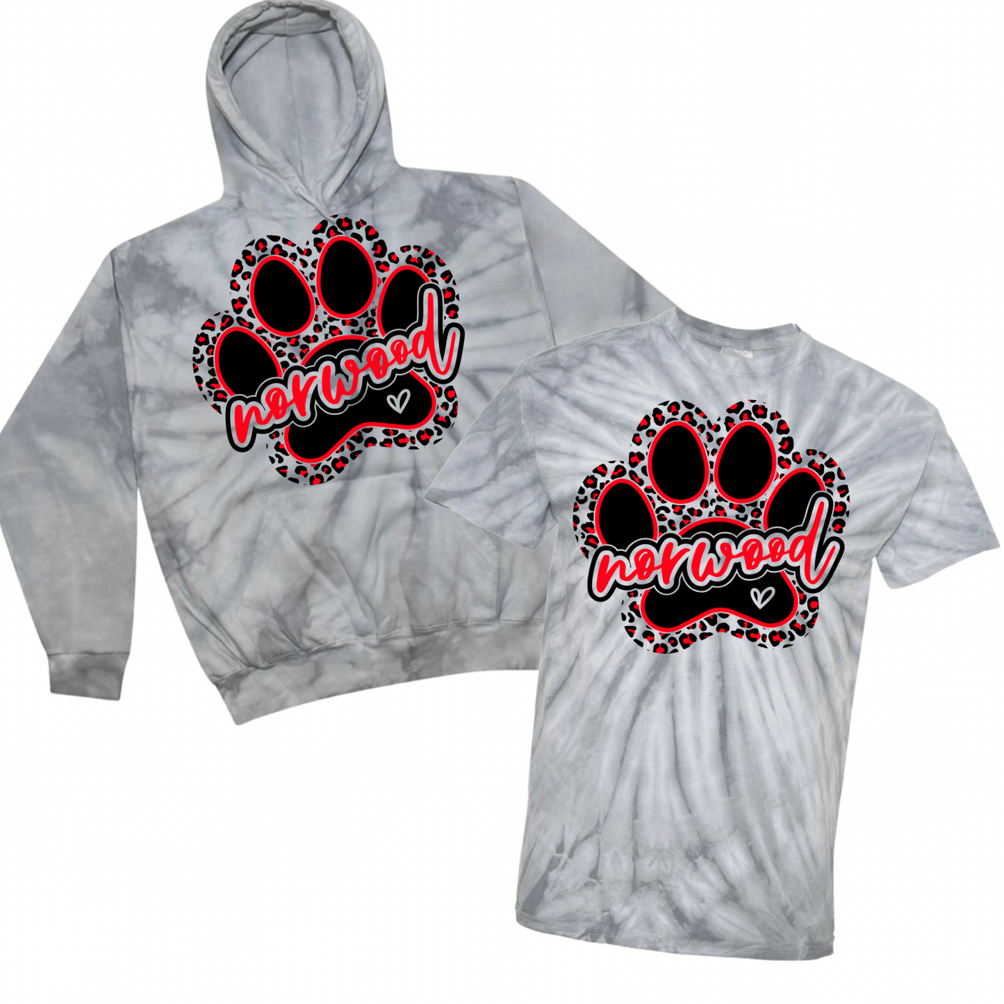 Leopard Norwood Paw Print | Norwood Elementary Spiritwear Fundraiser | LI Spirit & Sports Apparel